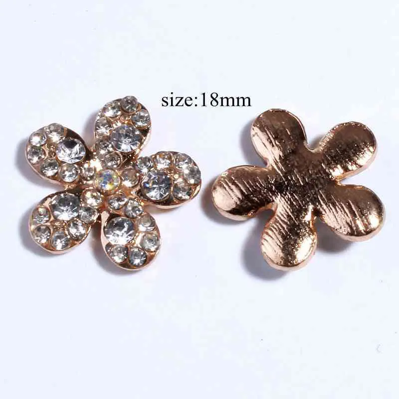 10PCS Chic Clear Crystal Rhinestone Buttons With Ivory Pearls Alloy Metal Button