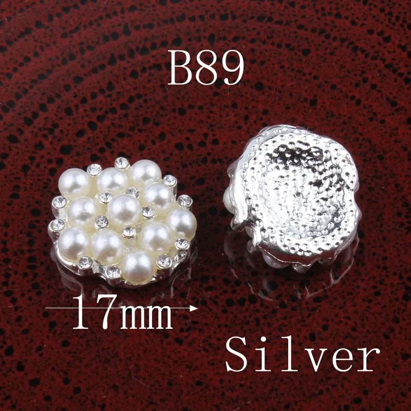 10PCS Vintage Handmade Flower Rhinestone Buttons