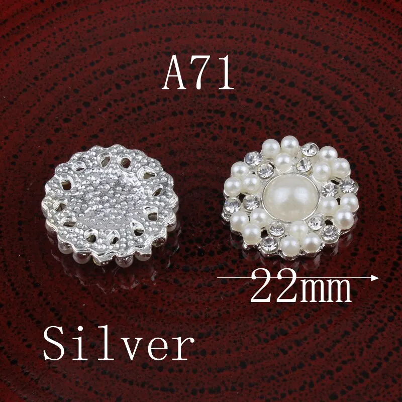 120PC Vintage Handmade Flower Rhinestone Buttons