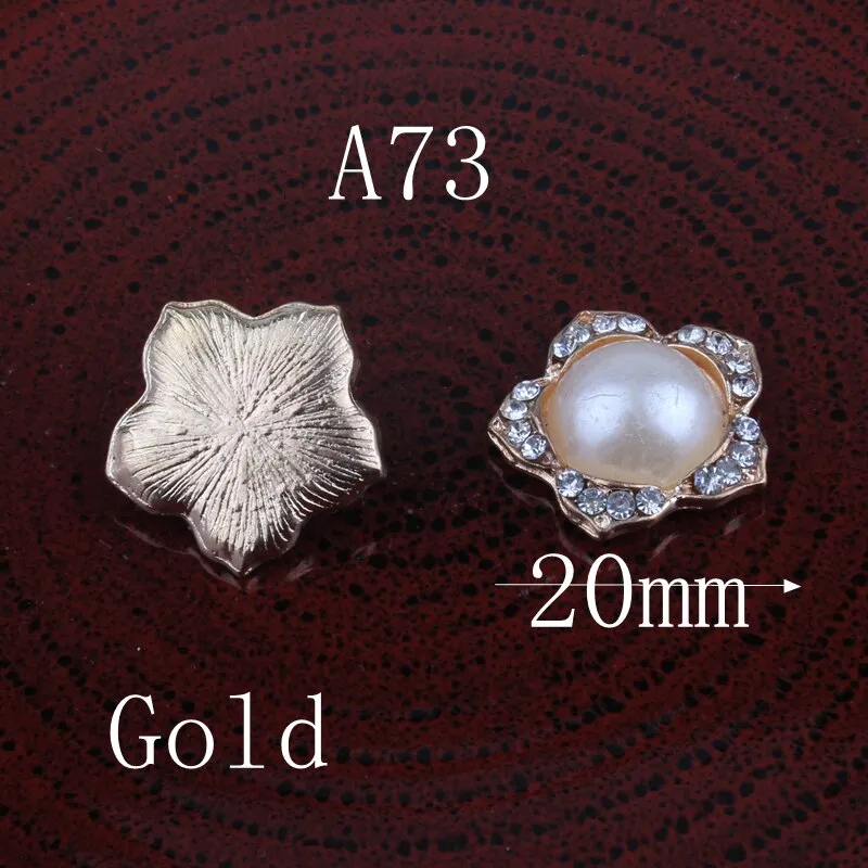 120PC Vintage Handmade Flower Rhinestone Buttons