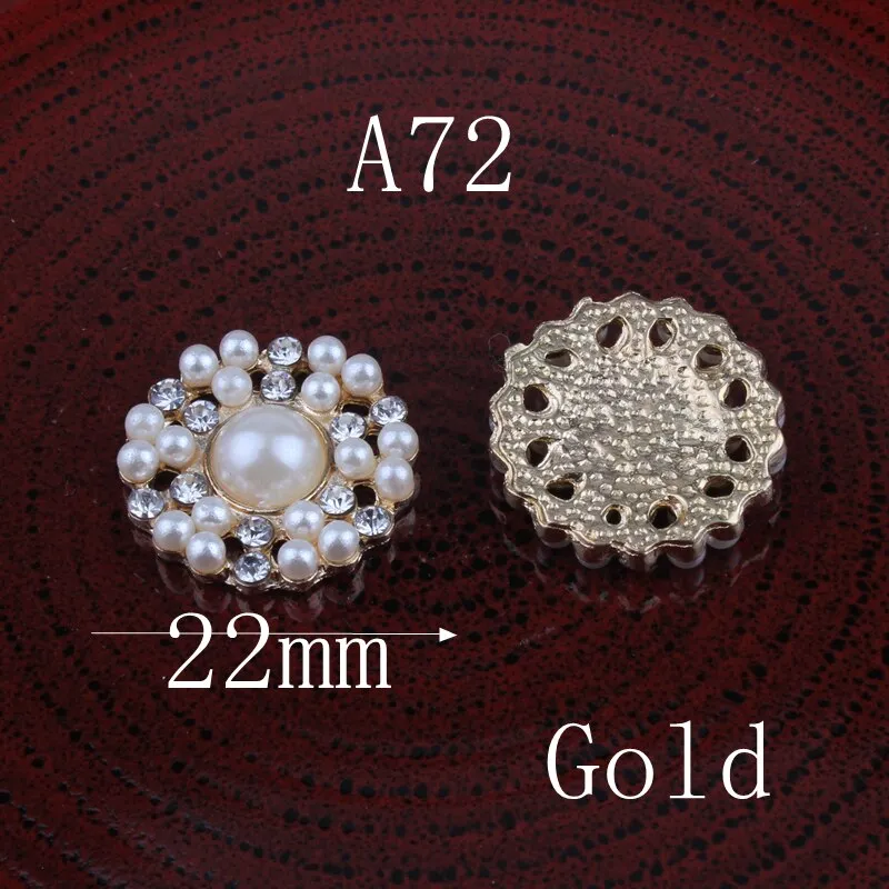 120PC Vintage Handmade Flower Rhinestone Buttons