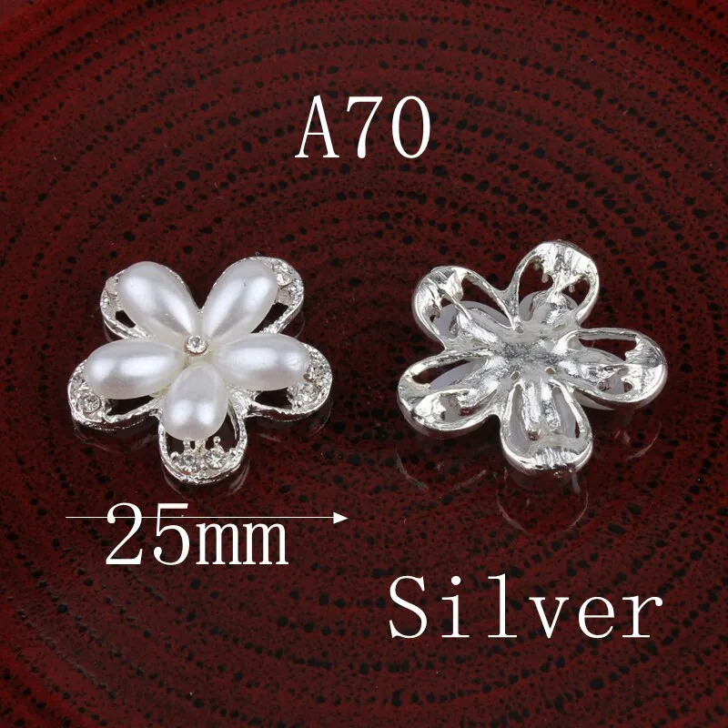 120PC Vintage Handmade Flower Rhinestone Buttons