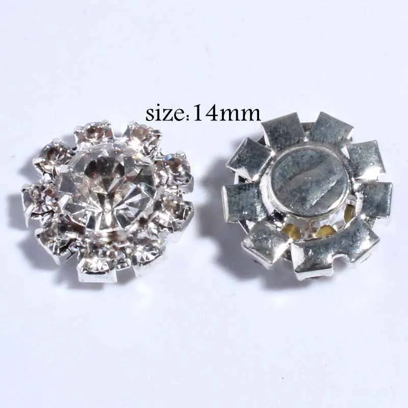 120PCS Chic Clear Crystal Rhinestone Buttons With Ivory Pearls For Wedding Alloy Metal Button