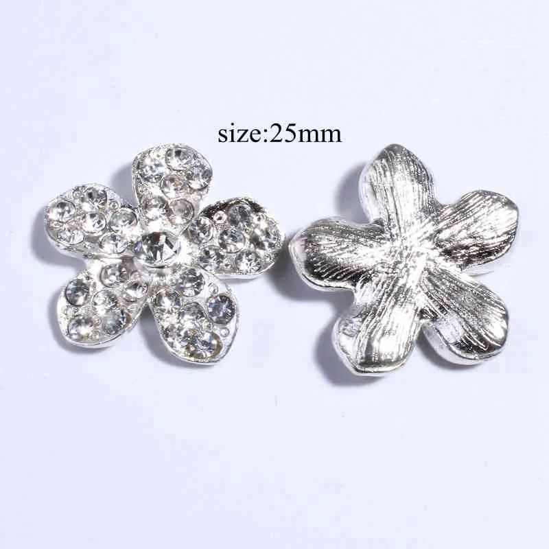 120PCS Chic Clear Crystal Rhinestone Buttons With Ivory Pearls For Wedding Alloy Metal Button
