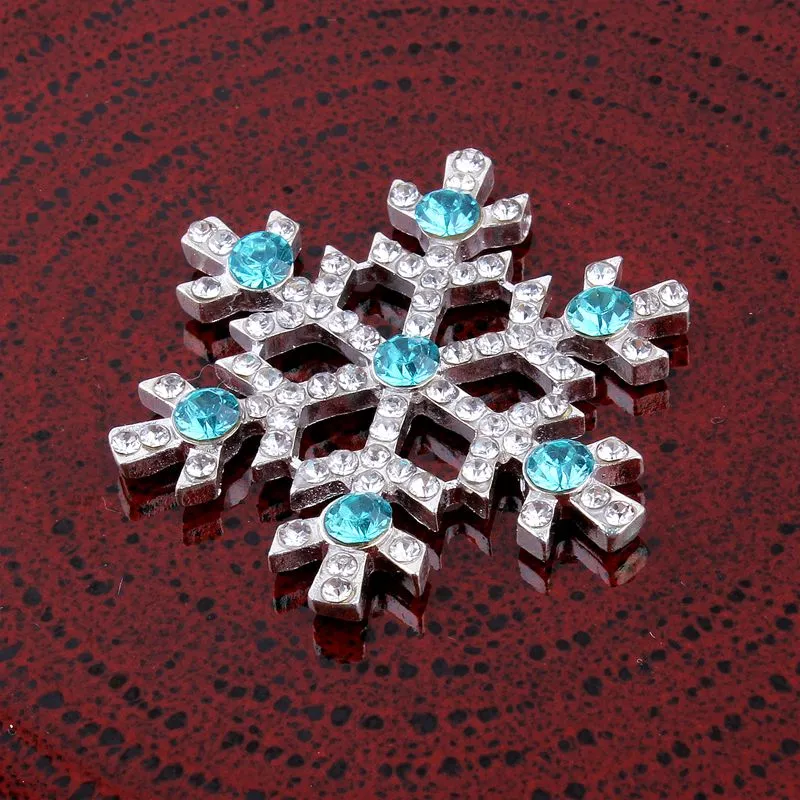 5pcs/lot 31MM DIY Bling Metal Rhinestone Buttons Crystal Buttons