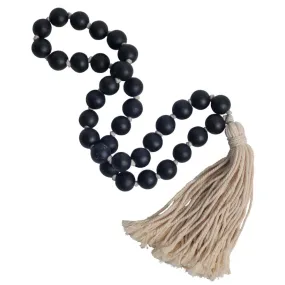 Beaded Decorative Tassel- Black
