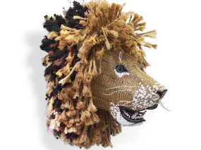 Beaded Lion Trophy Head