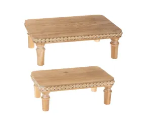 Beaded Rectangle Riser Tray