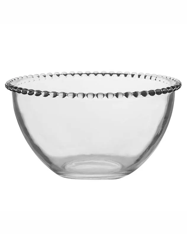 Bella Perle Beaded Glass Salad Bowl