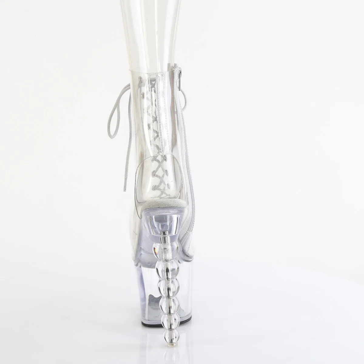 BLISS-1016C Pleaser Sexy Footwear Clear Kinky Boots