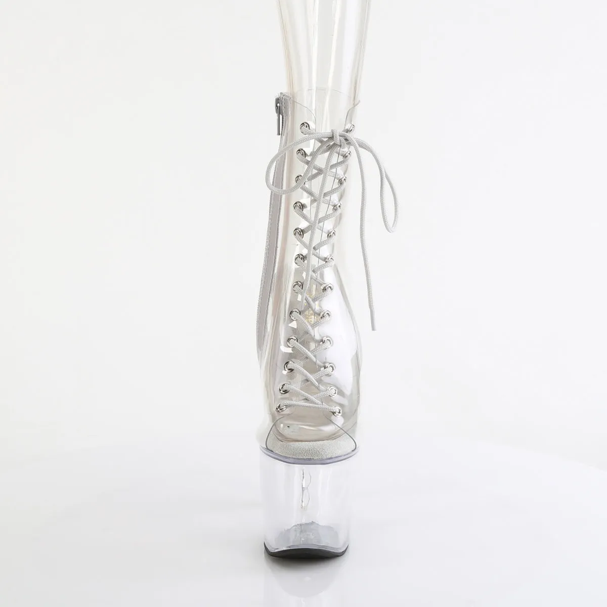 BLISS-1016C Pleaser Sexy Footwear Clear Kinky Boots