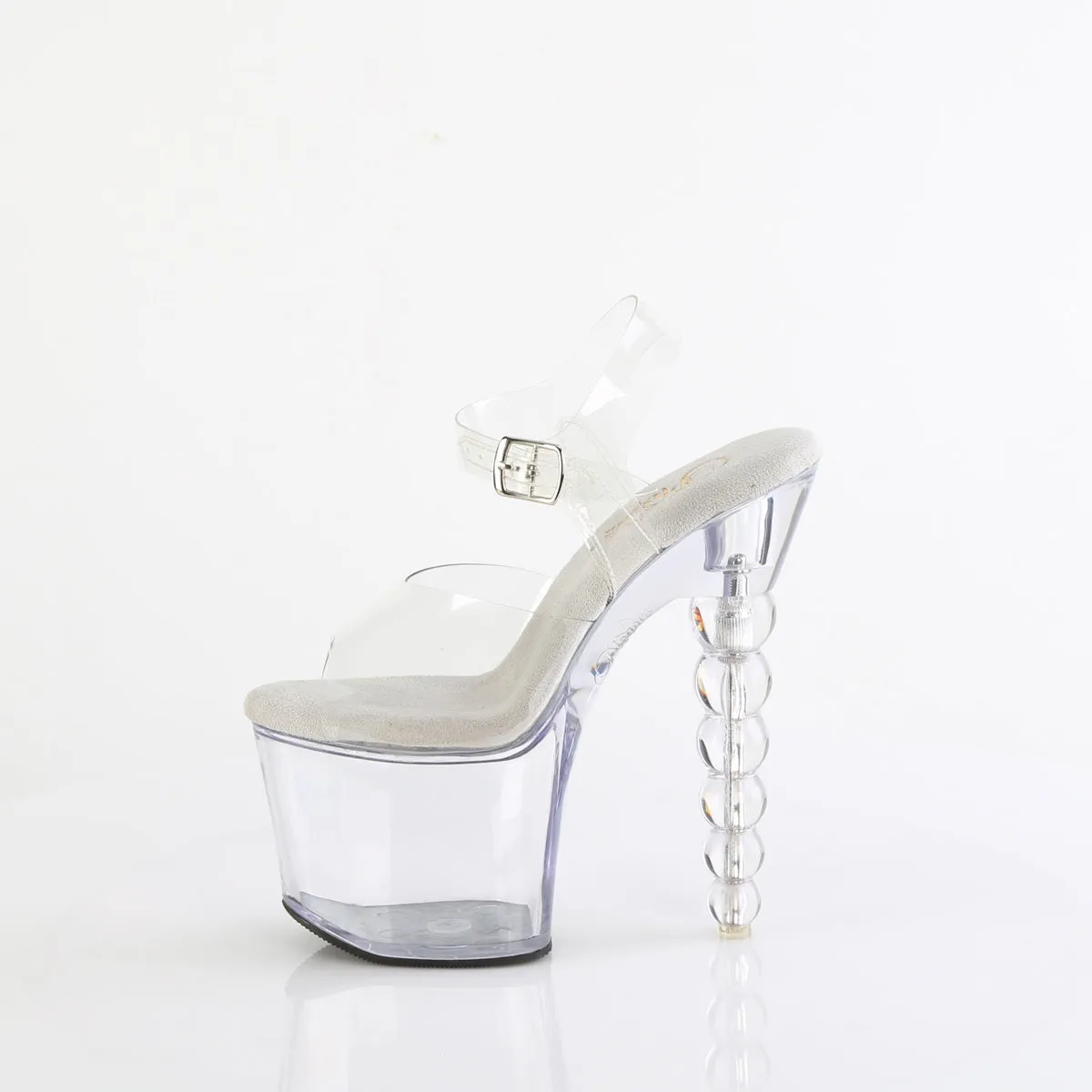 BLISS-708 Pleaser Sexy Clear Heels Pole Dance Shoes Transparent