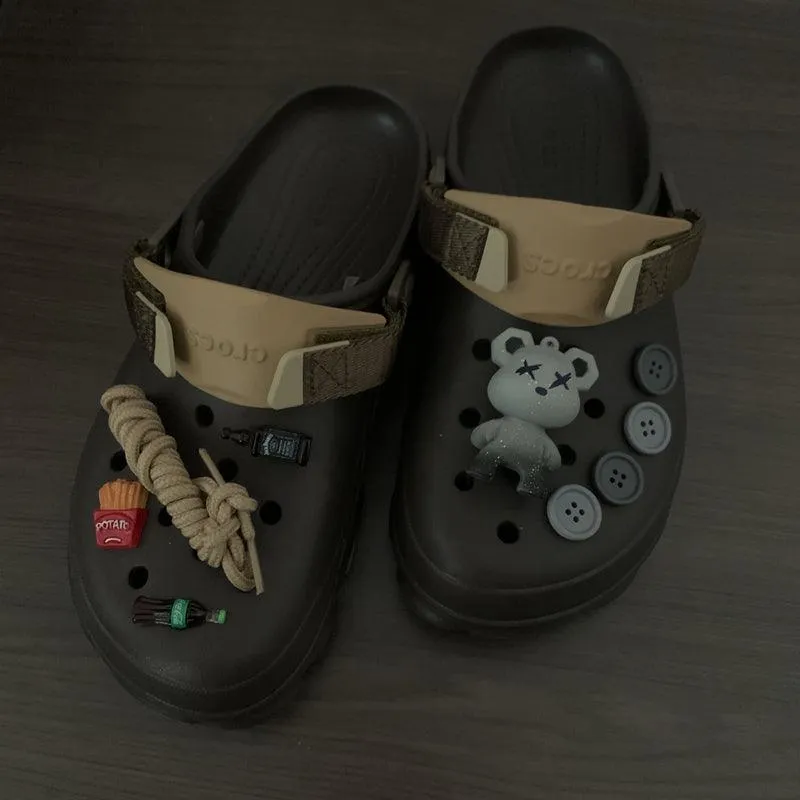Cave Shoes Flower Men's Shoe Buckle Decorative Accessories
