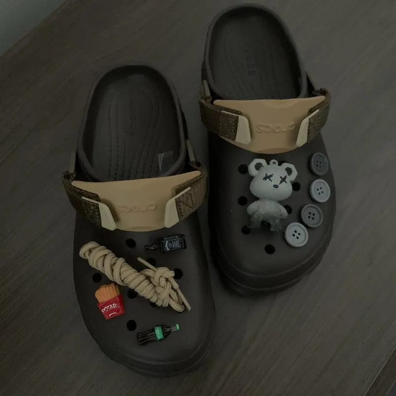 Cave Shoes Flower Men's Shoe Buckle Decorative Accessories