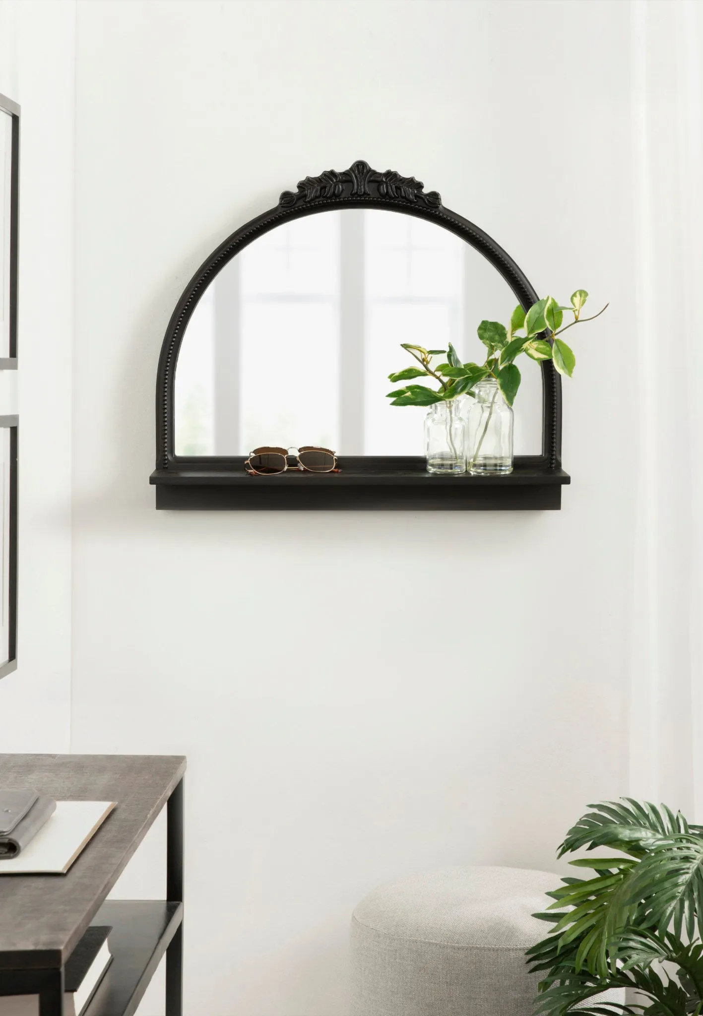 Dellona Arch Mirror with Shelf