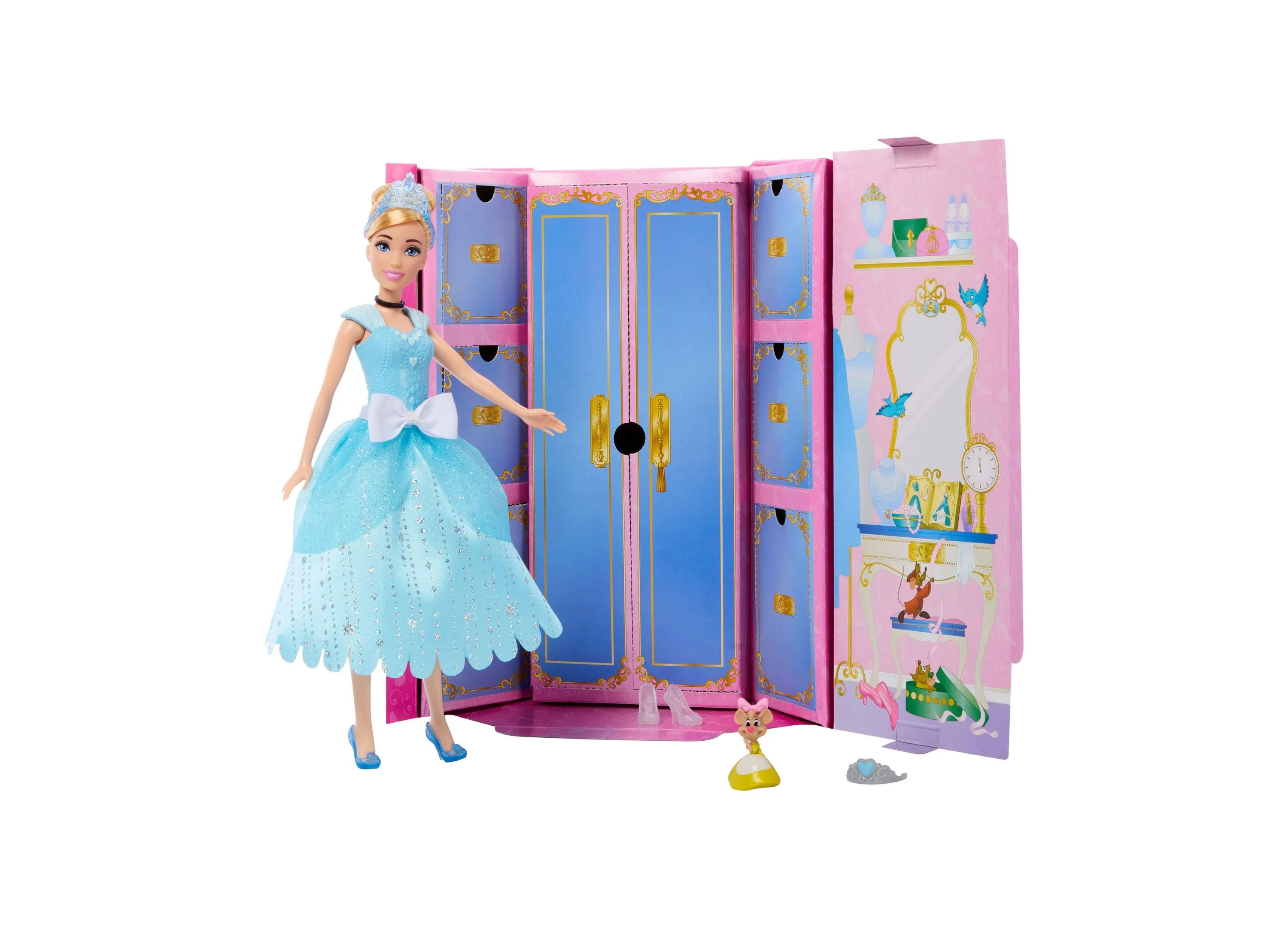 Disney Princess - Royal Fashion Reveal Cinderella Doll with 125  Looks