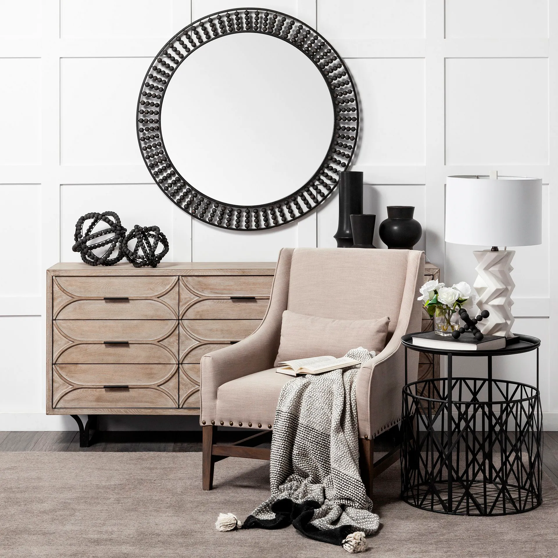 Earnhardt Large Beaded Orb