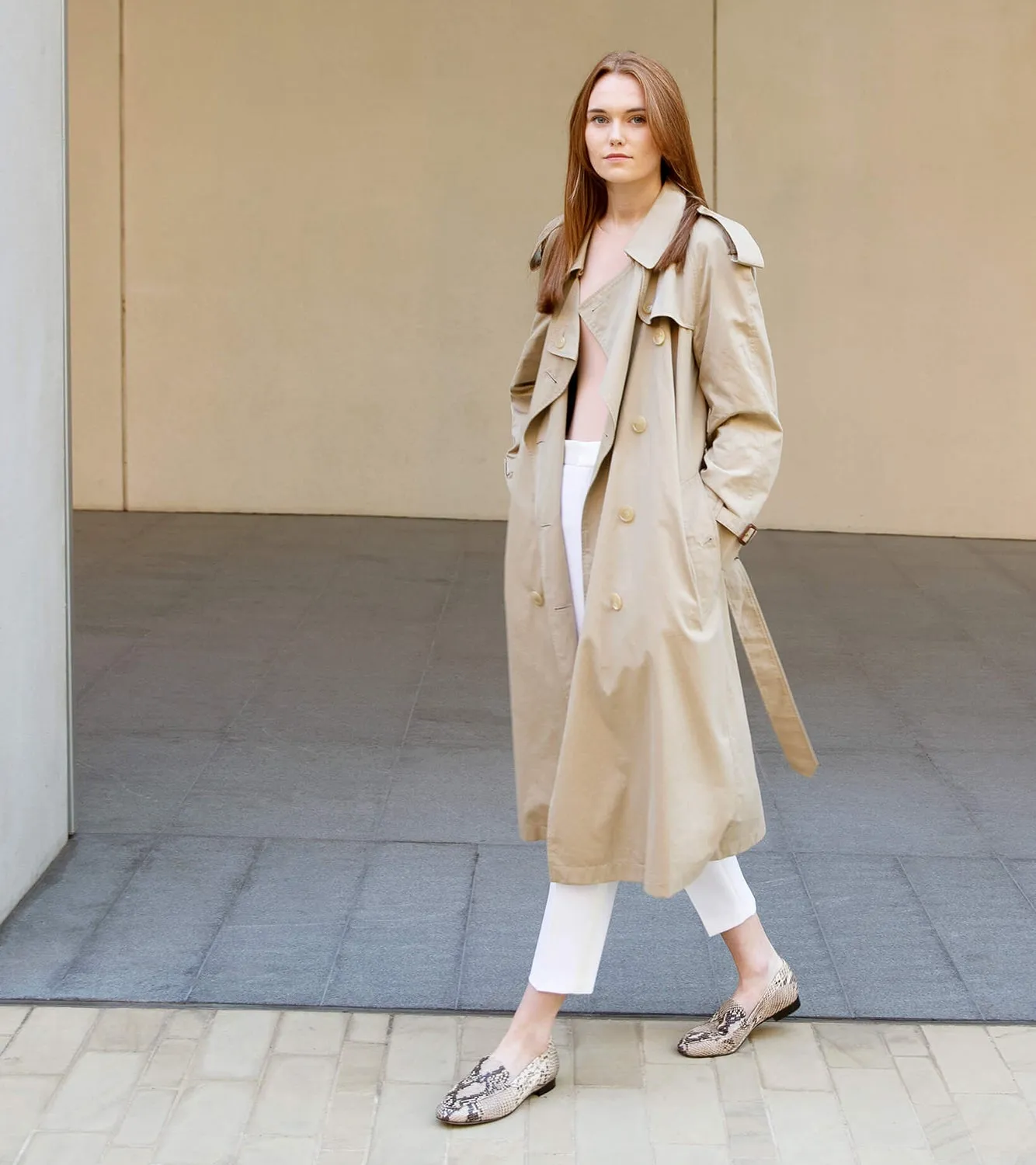 ELAN BEIGE SNAKE