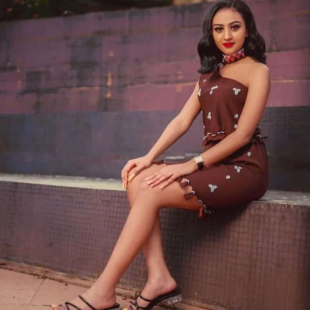 Elegant Traditional Shoa Oromo Dress with Beaded Accessories