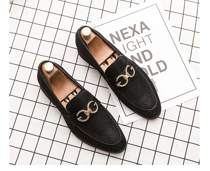Fashion Design Casual Bling Leather Shoes Men Brand Lazy Footwear Slip On Loafers Driving Shoes
