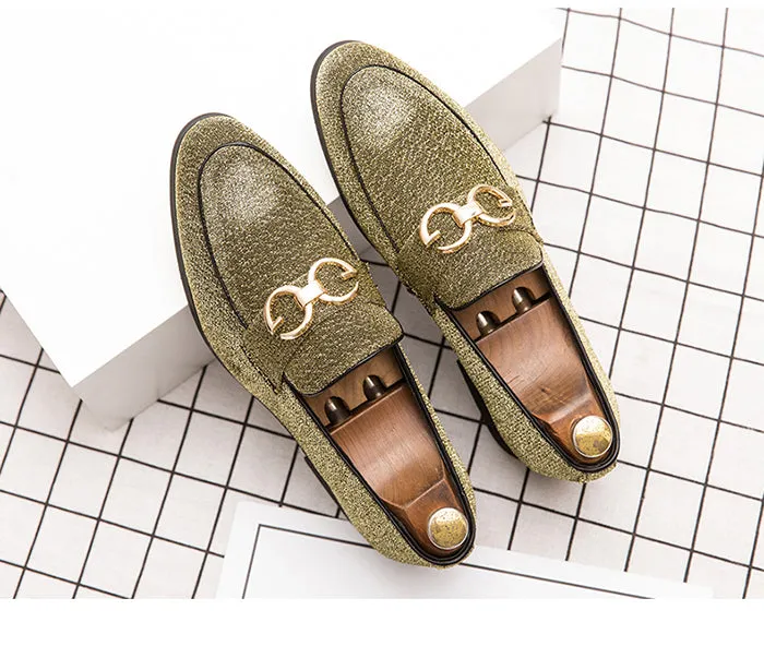Fashion Design Casual Bling Leather Shoes Men Brand Lazy Footwear Slip On Loafers Driving Shoes