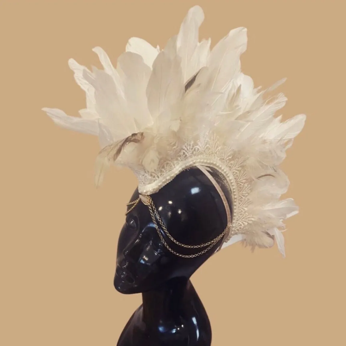 Feather Festival Mohaw Headpiece