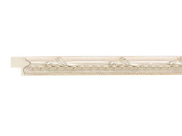 Gemini Ready Made Frame - WHITE ORNATE BEADED LIP