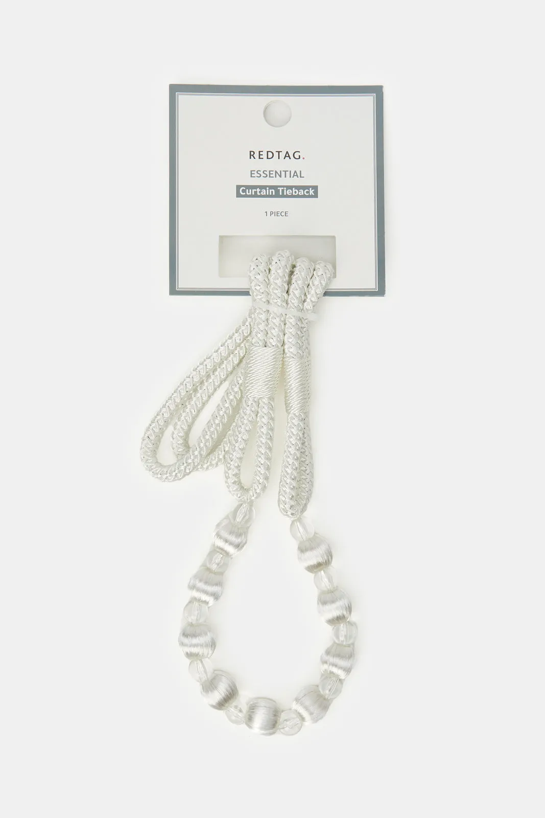 Ivory Beaded Tieback Tassel