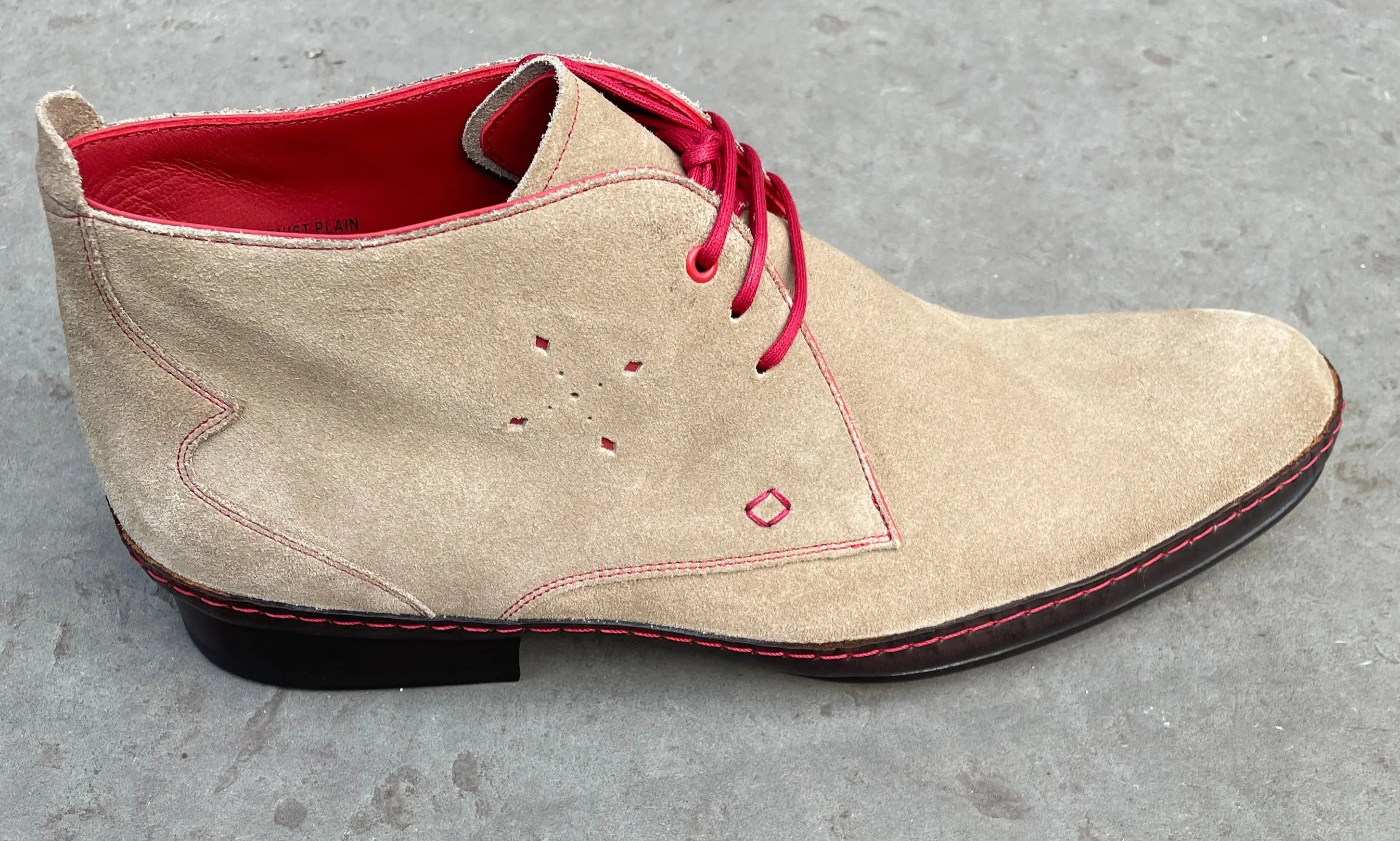 Jeffery West Jimmy Modernist Plain Rock Suede