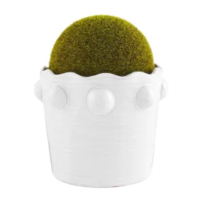 Mud Pie Large Moss Beaded Pot
