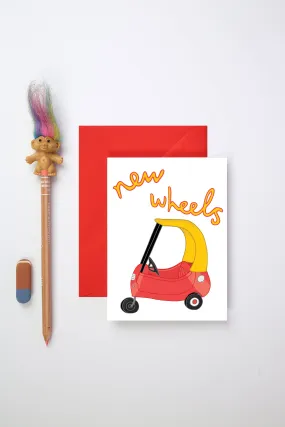 New Wheels Greeting Card