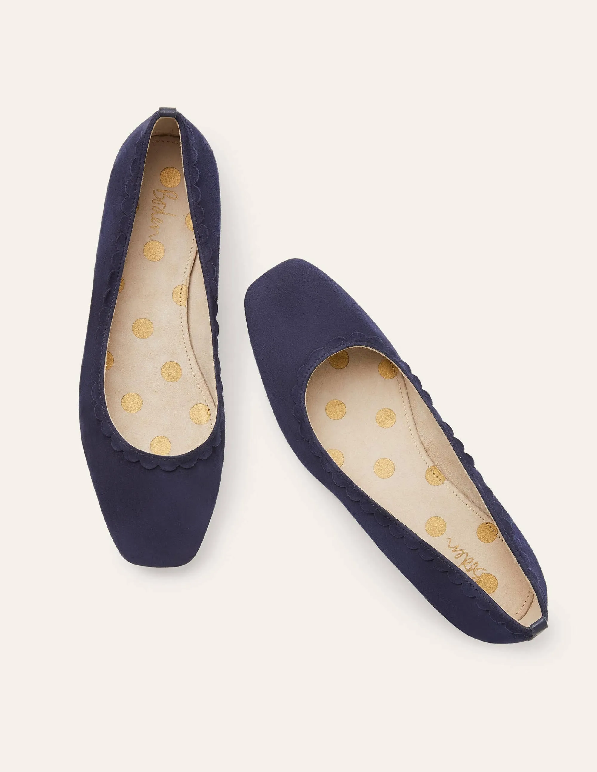 Olive Ballerinas-Navy