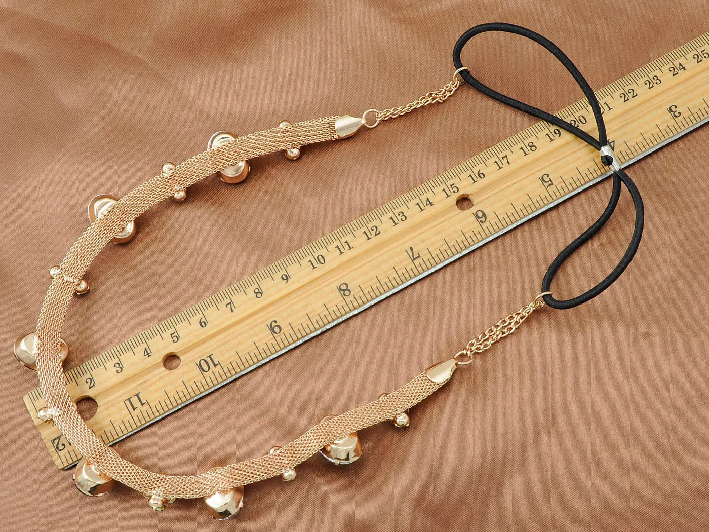 Oval Emerald Chain Stretch Headband