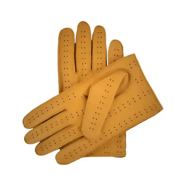 Premium Men’s Deerskin Leather Driving Gloves - Soft & Durable