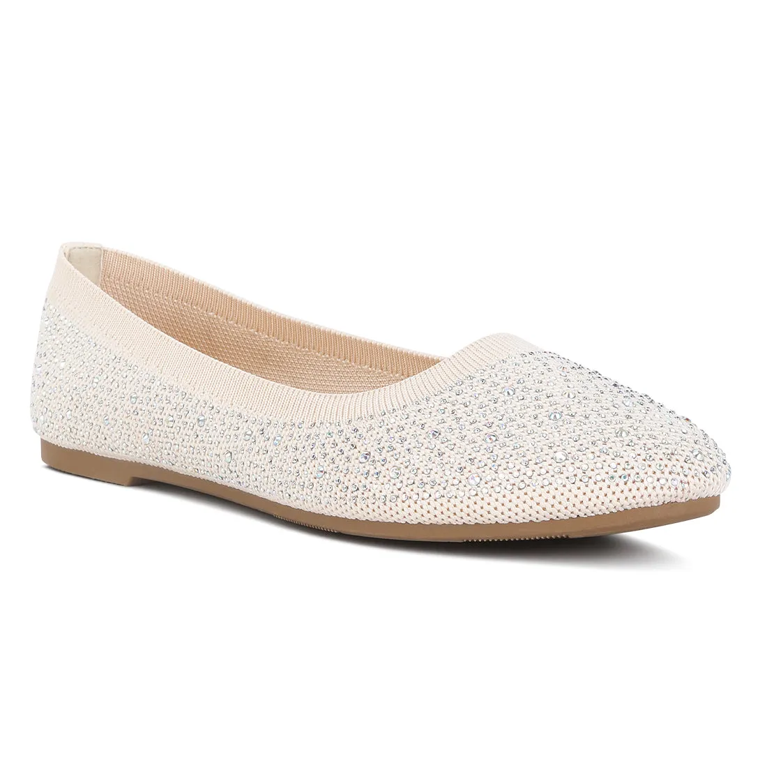 Rhinestones Embellished Ballet Flats