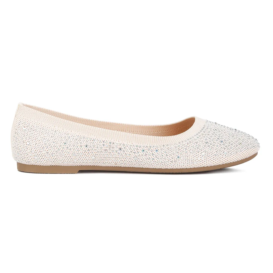 Rhinestones Embellished Ballet Flats