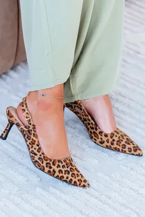 Savanna Slingback Kitten Heels - Leopard