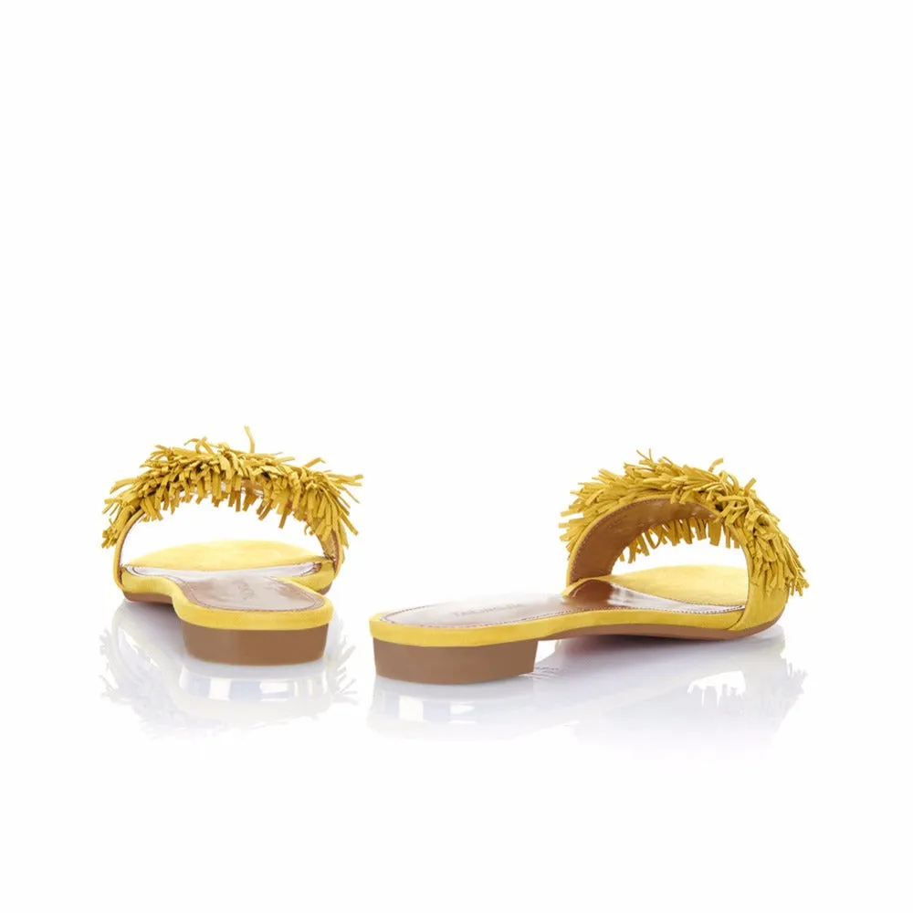 Summer Candy Yellow Woman Flat Shoes