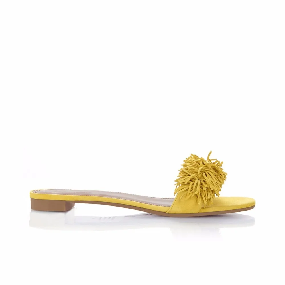 Summer Candy Yellow Woman Flat Shoes