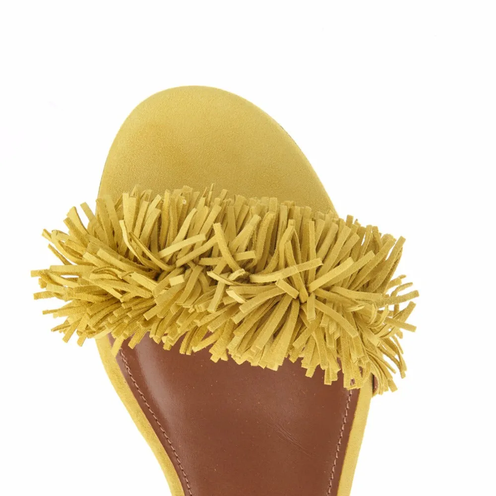 Summer Candy Yellow Woman Flat Shoes
