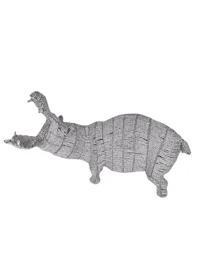 White Beaded Hippo