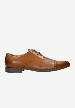Wojas Brown Embossed Dress Shoes | 1014052