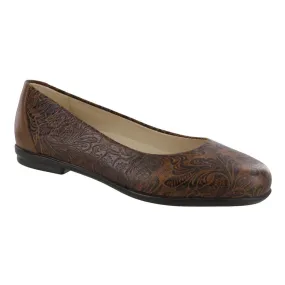 Women's Scenic Ballet Flat Cowboy Floral