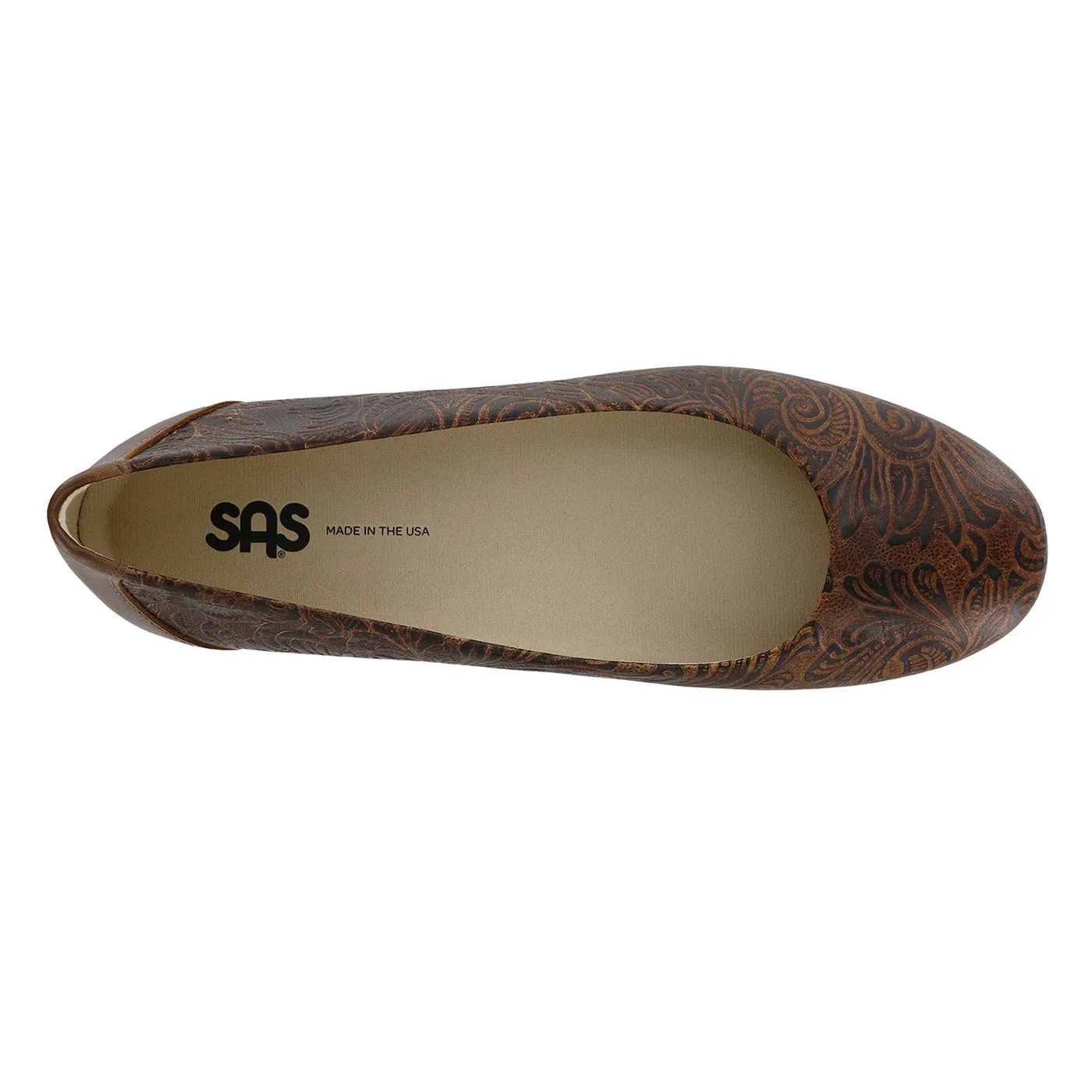 Women's Scenic Ballet Flat Cowboy Floral