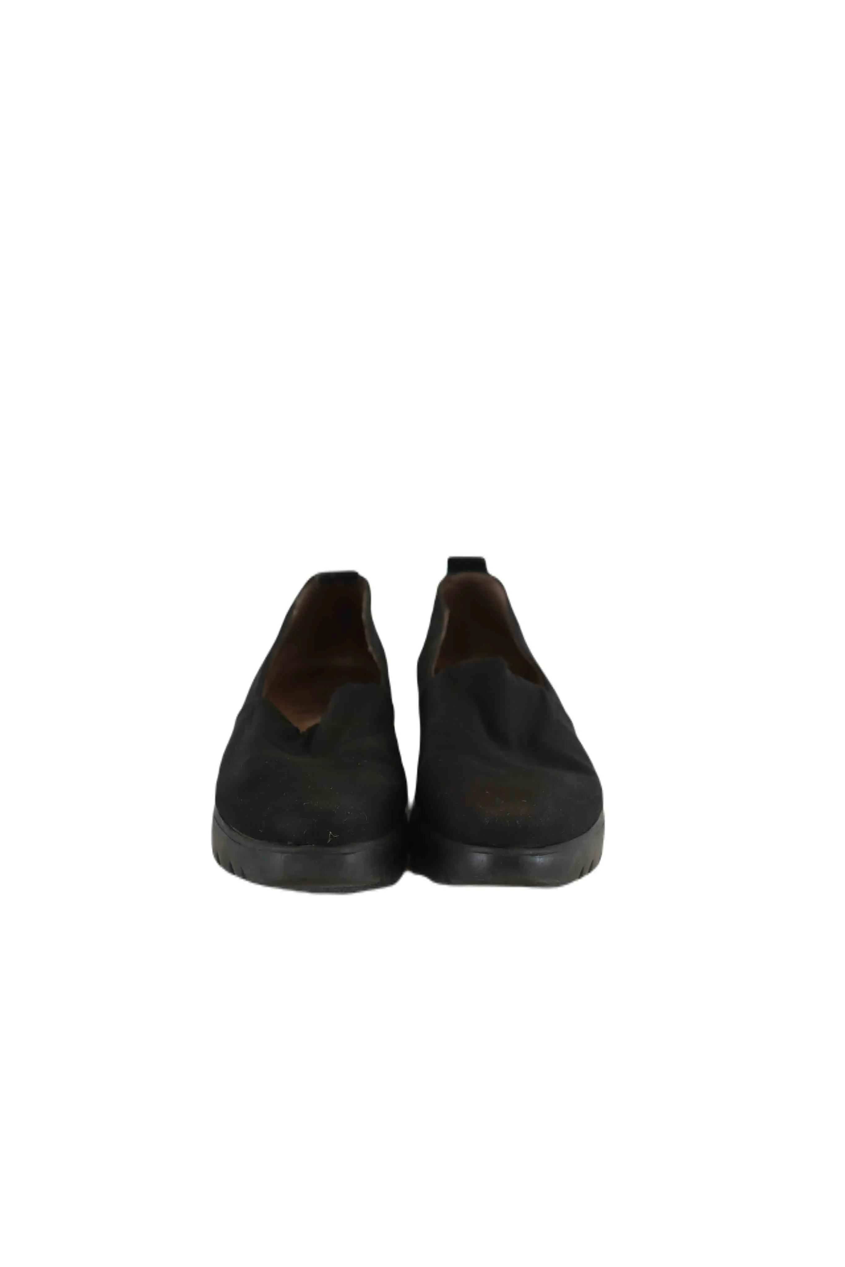Wonders Black Slip Ons 37